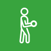 Icona allenamento con kettlebell
