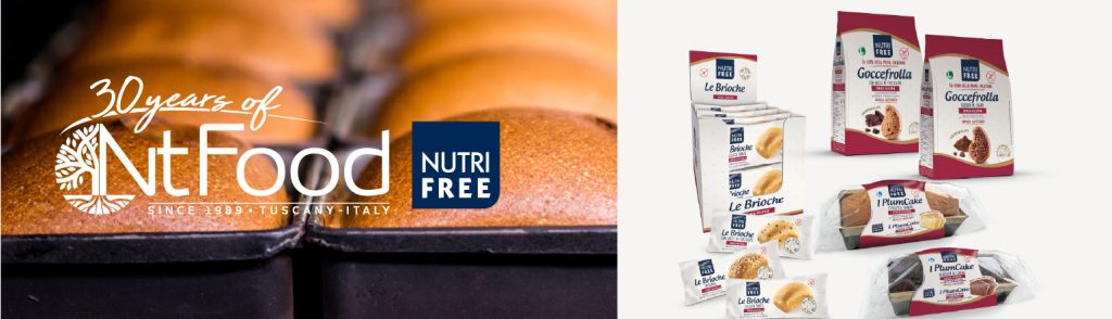 Prodotti NtFood e Nutrifree senza glutine, dal 1989