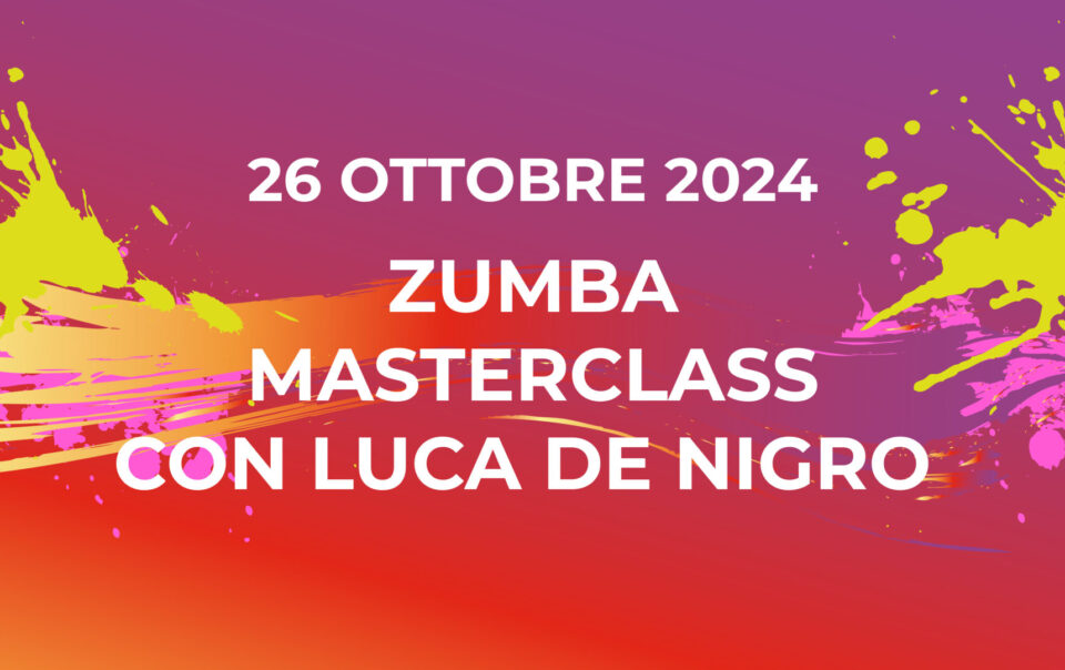 Zumba Masterclass Luca De Nigro Lucca 2024