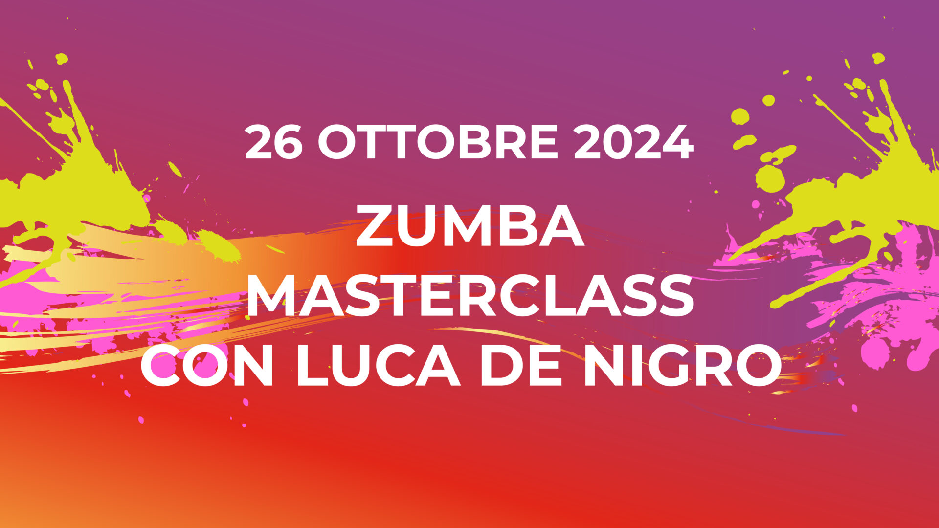 Zumba Masterclass Luca De Nigro Lucca 2024