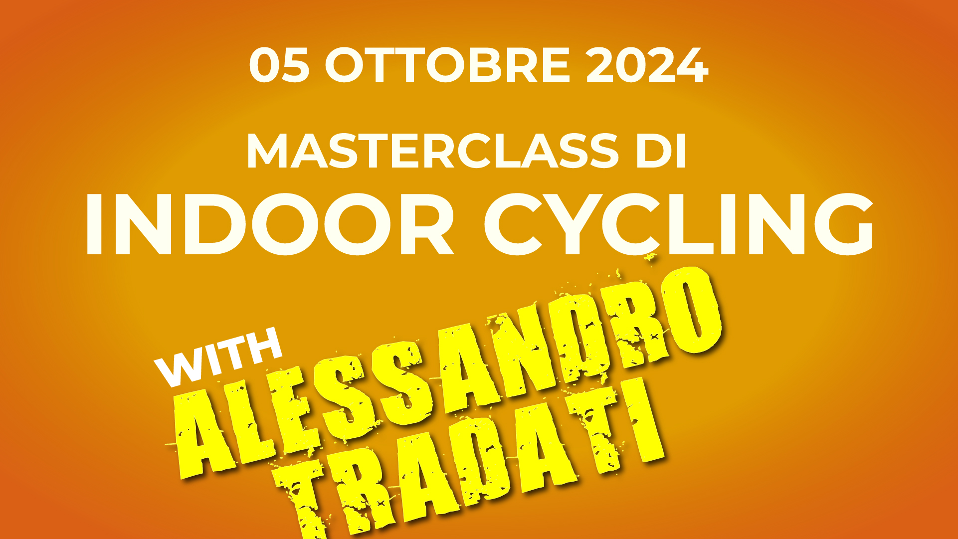 Masterclass di indoor cycling with Alessandro Tradati